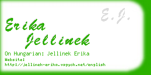 erika jellinek business card